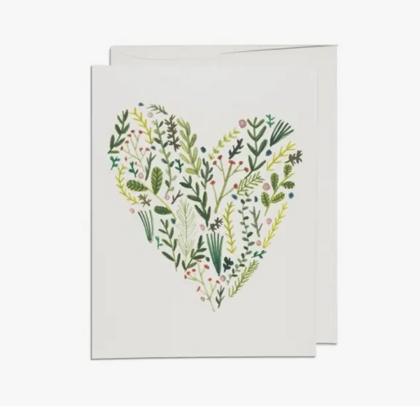 Floral Heart Love Note Card